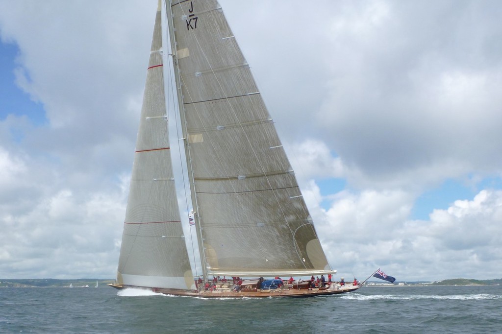 Valsheda sailing with 3Di sails - J class, Falmouth, England, June 24, 2012 © J Class Association